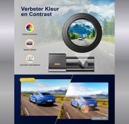 SNJY® Dashcam voor Auto - Auto Camera - Dashcam Voor en Achter - 4K+1080P - Zwart - 64 GB — thumbnail 4