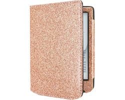 Sparkling Hoesje Geschikt voor Pocketbook Verse Pro Color Hoes Cover Roze Glitter