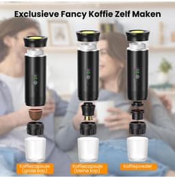 Core® Draagbare Koffiemachine - Blender To Go - Draagbare Blender - Zwart - ‎28cm x 9cm x 9cm — thumbnail 4