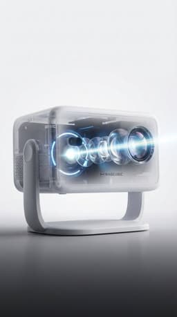 Magcubic L018 Mini Beamer – Native 1080P – 650 ANSI Lumen – Android 14 – WiFi 6 – Auto Focus – Draagbare Projector – Thuisbioscoop — thumbnail 3