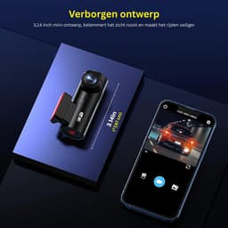 TopChoice® Dashcam voor de Auto - Autocamera - Rijrecorder - 64G SD-Kaart - Zwart — thumbnail 5