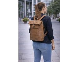 Enrico Benetti Nouméa Laptop Rugzak - 12 liter, 15" Laptopvak - 66533 - Camel