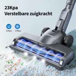 Steelstofzuiger Draadloos - Stofzuiger Zonder Zak op Accu - Inclusief Opzetstukken — thumbnail 3