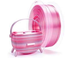 Zijde Multicolor PLA Filament 1.75mm voor 3D Printers, Tri-kleuren Regenboog