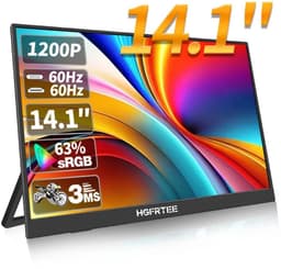 Cellista Draagbare Monitor 14.1 inch - Tweede Scherm Laptop - IPS Full HD Display - HDMI USB-C Monitor - 1920x1200 - 60Hz - HDR10 — thumbnail 1