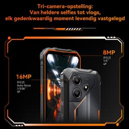 OSCAL MARINE 2 Robuuste Smartphone - Gemini AI - 12GB RAM+64GB ROM - 11000mAh Robuuste Telefoon - 6,56 Inch - IP68 IP69K - Dual SIM 4G - Android 15 - BT5.2 - NFC GPS - Oranje — thumbnail 2