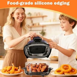 Anti-spat Air Fryer voor Ninja CRISPi FN101EUGY, FN101EUST en FN101EUSG, FN101EUSG roestvrijstalen spatbord, effectieve bescherming van de verwarmde spiraal — thumbnail 2