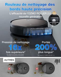 ECOVACS X11 PRO OMNI - Robotstofzuiger en dweil met blaasfunctie - 19500 Pa - Ultrasnelle PowerBoost - OZMO Roller 2.0 - ZeroTangle 3.0 — thumbnail 4