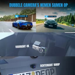 SCH® Dashcam voor Auto Voor en Achter - Dashcam - Zwart - 3cm x 6cm x 3cm — thumbnail 5