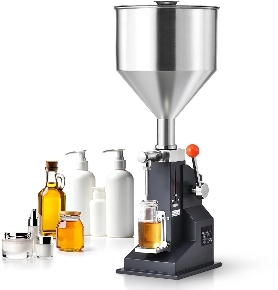 Allero Vulmachine - Vloeistof Vulmachine - Handmatige Vloeistofmachine - Flessenvuller - 5 tot 100 ML - Twee Mondstukopties — afbeelding 1