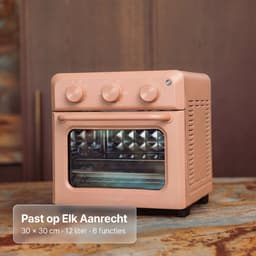 Safecourt 6-in-1 Airfyer oven - 100% PFAS-vrij - 6 programma’s - 80 tot 230 graden - Airfryer, bakken, roosteren, toasten, grillen & opwarmen - Roze — thumbnail 11