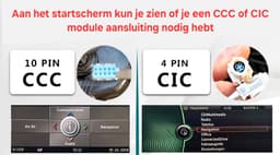 Autoradio met Carplay en Android auto | Geschikt voor Bmw 3, 5 en 6 serie E60 E61 E63 E64 E90 E91 E92 E93 2003-2012 | Radio scherm met Navigatie | 2003 2004 2005 2006 2007 2008 2009 2010 2011 2012 | CCC M5 | Met screencleaner — thumbnail 3
