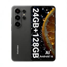 Blackview WAVE 10 Smartphone 4G AI - DUAL SIM - 32 GB RAM - 128 GB ROM - Octa Core - Android 16 - 6,88 inch - 5000mAh - Zwart — thumbnail 1