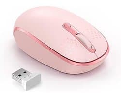 Sounix Draadloze Muis - 2.4G - Voor Laptop en Computer - DPI 1600 - Stil -Roze