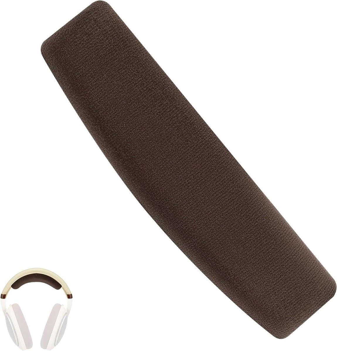 Allecto- Vervangende velours hoofdband - Sennheiser HD hoofdtelefoon - Compatibel met verschillende modellen - Bruin - Hoofdtelefoon onderdeel - Velours - Geschikt voor diverse modellen. — afbeelding 1