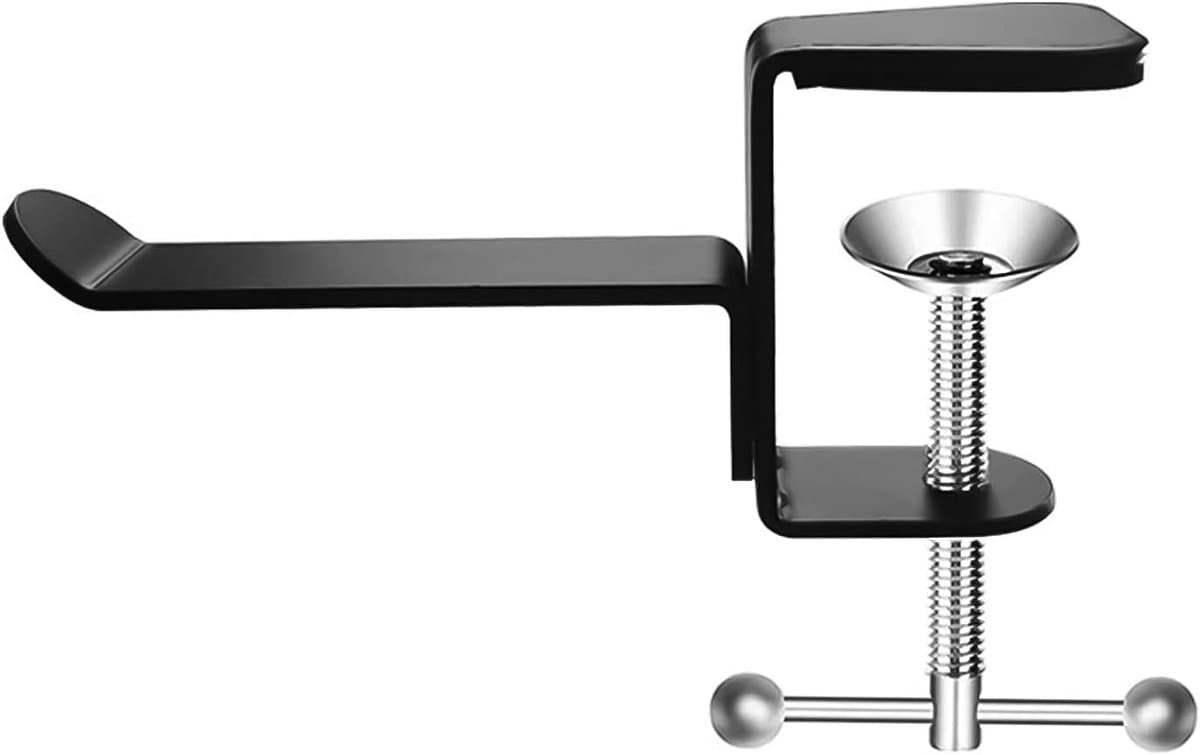 2 stuks Universal Headphone Hanger Desk Mount Headset Holder onder de bureau Hoofdtelefoon Stand Hook aluminium legering (Aluminum Alloy) — afbeelding 1