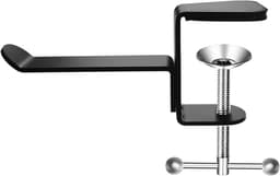 2 stuks Universal Headphone Hanger Desk Mount Headset Holder onder de bureau Hoofdtelefoon Stand Hook aluminium legering (Aluminum Alloy) — thumbnail 1