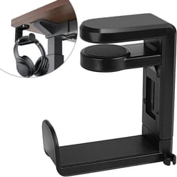 2 stuks Hoofdtelefoon Mount Hanger Houder, Sterke Zelfklevende Headset Haak Stand voor Gaming Hoofdtelefoon & Controller, Stick-On Mount met Adhesive Pad, Universele Headset Hanger Onder Bureau of Muur — thumbnail 1