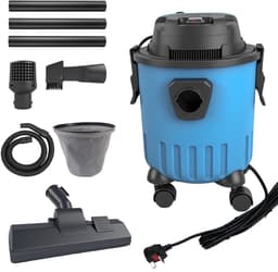 Nat-Droog Stofzuiger met Motor Technologie, 15L, Telescoopslang, blauw, voor Auto, Garage, Werkplaats, Huisdierenharen — thumbnail 1