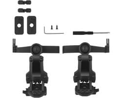 RotatNL Snelle Helm ARC Rail Adapter - Ophanging Koptelefoon Beugel - Tactische Pickup Headset Ondersteuning - Zwart - Handige Accessoires voor Oorkappen.