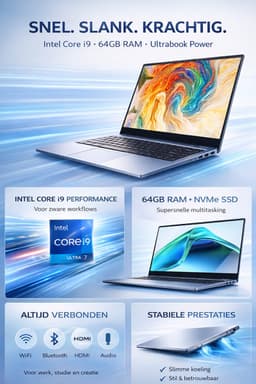 ELEMENTKEY PixelPro3– 15.6 Inch Laptop – I9-10885HK – 64GB RAM – 1000GB SSD – Vingerafdrukscanner – Ultrabook - Grijs — thumbnail 2