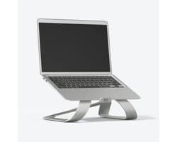 Stet Studios Laptopstandaard - Laptop Standaard - Ergonomische Metalen Laptop Verhoger - Zilver