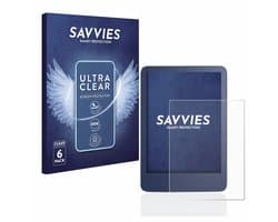 Savvies - Screenprotector voor Amazon Kindle Reader 2022 / 2024 - Folie Beschermfolie transparant 6 Stuks