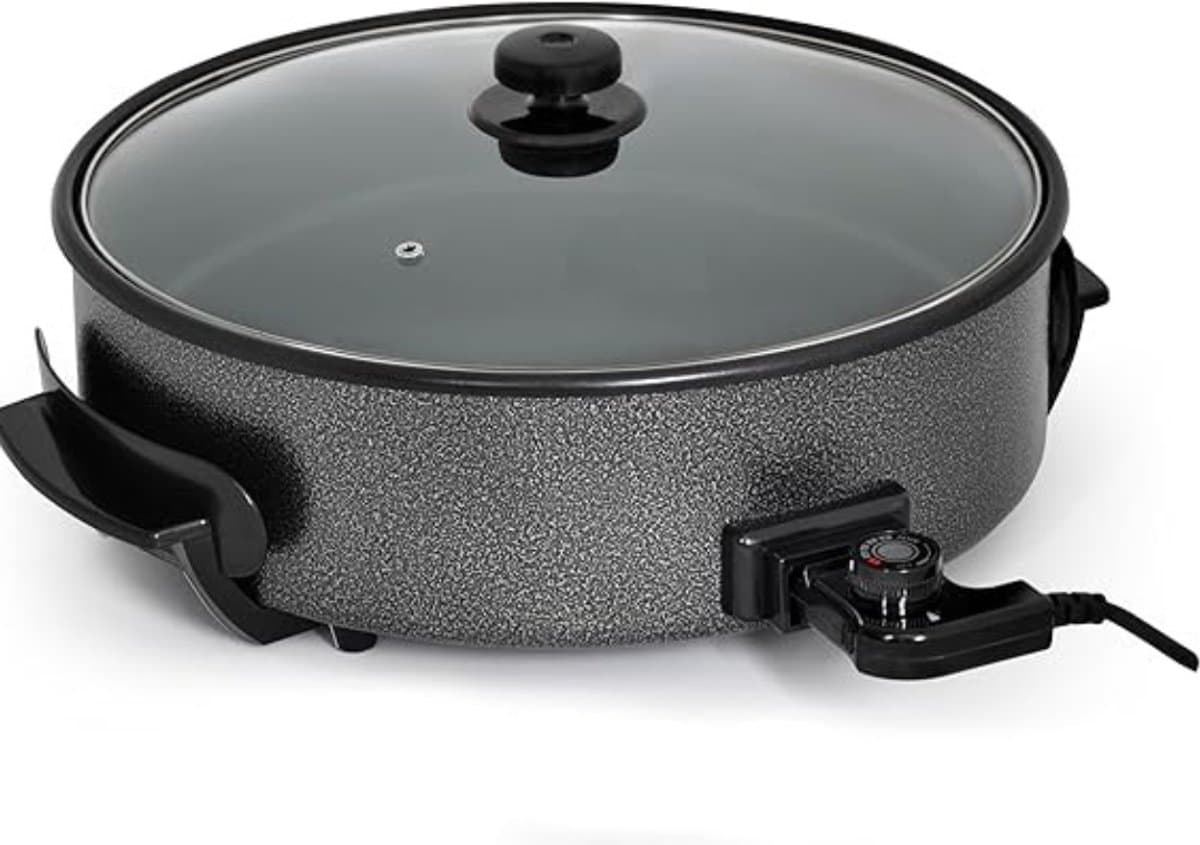 MIRA® Partypan -Airfryer -Hapjespan - Zwart - 43cm x 48cm x 21cm — afbeelding 1