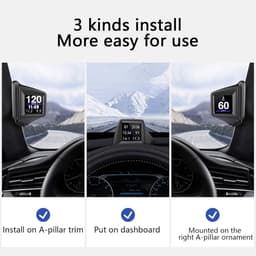 Head-up display, weergave van rijgegevens, GPS-snelheidsmeter, OBD-head-up display, Geschikt voor alle auto's — thumbnail 3
