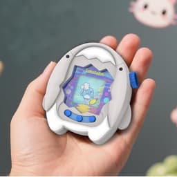 Allecto- Beschermhoesje Tamagotchi Paradise - schattig - siliconen - wit - cartoon - met sleutelhaak - leuk - compatibel - Beschermhoesje voor Tamagotchi Paradise, schattig, leuk, cartoon, siliconen, beschermhoes met sleutelhaak, wit. — thumbnail 4