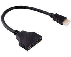 HDMI Splitter 1 In 2 Uit Adapter voor 1080P HD-televisies