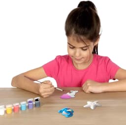 Gips Gieten en Schilderen Set met Oceaanfiguren en Roze Glitter — thumbnail 2