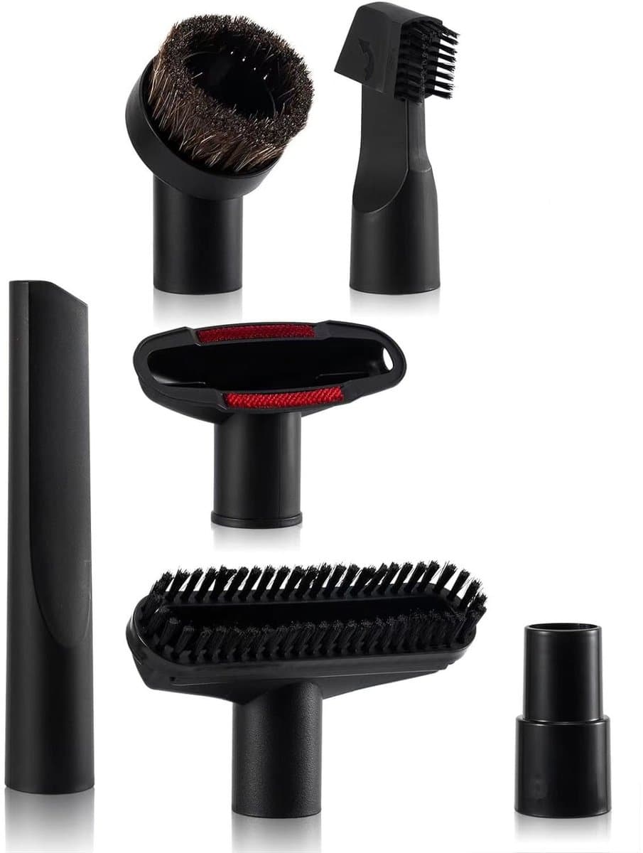6-Delige Stofzuiger Accessoires Set met 32/35mm Adapter - Universele Borstel & Mondstukken voor Stofzuigers met Binnenmaat 32mm - Multifunctionele Reinigingsset — afbeelding 1