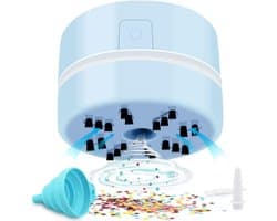 Mini Stofzuiger - Bureau Reiniger - Kleine Kruimels Verwijderen - Draagbaar Ontwerp - Compact Formaat - Blauw