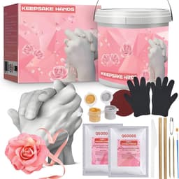 Familie Gipshandenset - 3D Gipsafdruk Set - Handafdrukset - Hand Casting Kit voor Gips Handen Maken - DIY - Handgietset - 3D Afdrukken Gieten — thumbnail 1
