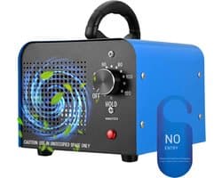 Ozongenerator 60000 mg/h – Industriële Ozon Luchtreiniger en Geurverwijderaar – Voor Auto, Kamer en Huis – Timerfunctie – Draagbaar