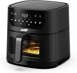 Elit AF4000- Airfryer 4L met kijkvenster-1350W-8 programma's-Digitaal Display-Gezond frituren zonder olie. — thumbnail 2