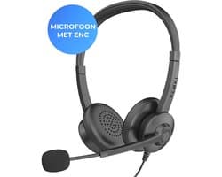 Floki® Headset met Microfoon voor Computer – Ruisonderdrukking – Koptelefoon met draad - Hoofdtelefoon - 3.5mm - USB/USB-C