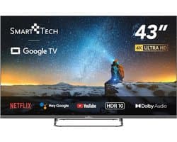 43 inch 4K UHD Smart TV met Google TV, Dolby Audio en HDR10