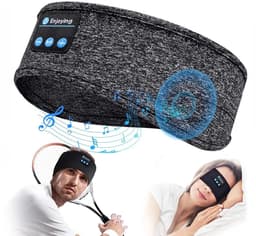 Grijze Draadloze Slaapkoptelefoon – Bluetooth Hoofdband voor Zijslapers – Ruisonderdrukking – Ultradun Ontwerp — thumbnail 1