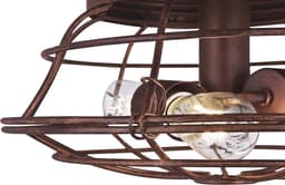 Grote Plafondventilator 122 cm Imitatiehout met Dimbare LED Verlichting en Kooischerm — thumbnail 4