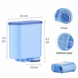 6x Mutital Waterfilter voor Philips Saeco - Filterpatroon voor Koffiemachine - Compatibel met CA6903 AquaClean LatteGo - 3 Maanden per Filter — thumbnail 10