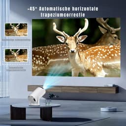 REN® Draagbare beamer - Beamer - Projector - Mini Beamer - Wit - 10cm x 10cm x 17cm — thumbnail 2