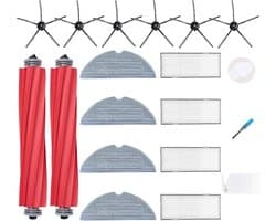 Vervangingsset geschikt voor Roborock S7 S7 Plus S7 MaxV S7 MaxV Ultra robotstofzuiger - 4 filters, 6 zijborstels, 4 dweildoeken, 1 hoofdborstels