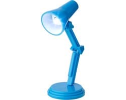 Boeklamp - Leeslampje - Lezen in bed - Flexibele hals - 8.6 x 3.6 x 12.7 cm - Blauw