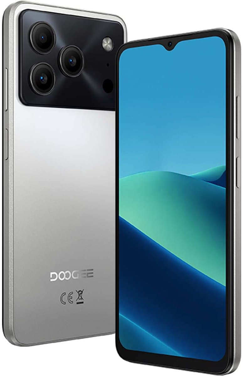 DOOGEE Note 56 Pro Smartphone - 32 GB RAM + 128GB ROM - 6,56 inch 90Hz - 4G Dual SIM - 6150mAh - GPS - Anroid16 - GPS -Zilver — afbeelding 1