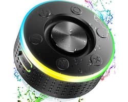 longziming-Bluetooth Speaker - Douche Speaker - Draagbare Speaker - 1 stuk - IPX7 waterdicht - 8u speeltijd - RGB licht op muziekritme - Bluetooth 5.3 - Handsfree bellen - Met zuignap - Voor douche, strand, zwembad en feestjes