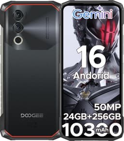 DOOGEE Blade 10 Power 4G - Robuuste Smartphone - Robuuste Telefoon - 24 GB RAM + 256 GB ROM/2TB TF - 10300 mAh/18 W - Android 16 - NFC - GPS - Face ID - IP68 - Zwart — thumbnail 1