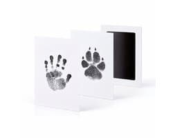 Honden- en Baby Pootafdrukset met Inktkussen – Afdrukset voor Huisdierpoot, Babyhand en Babyvoet – 5.8 x 9.4 cm – Veilig en Niet-Toxisch – Herinnering Souvenir Cadeau