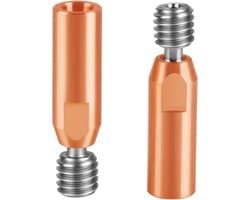 Bimetalen Heatbreak (Titanium & Koper) voor Ender 3 V2, CR10 & 3D Printers (2 stuks)